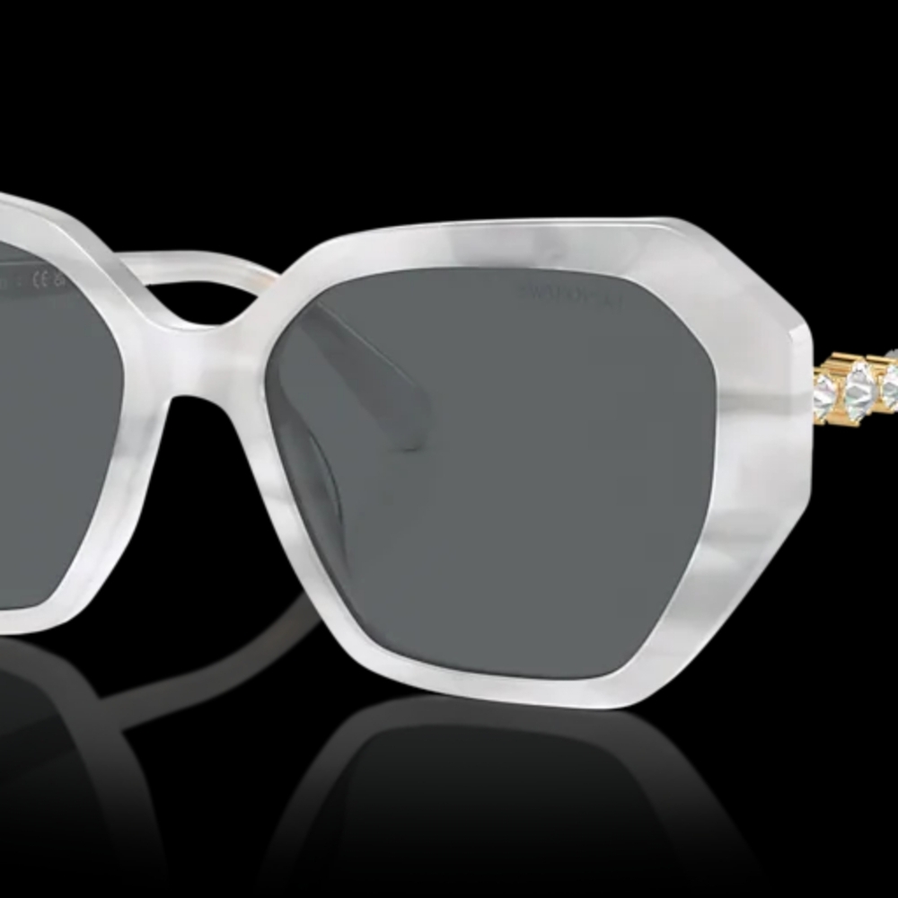 Swarovski Sunglasses white with crystals